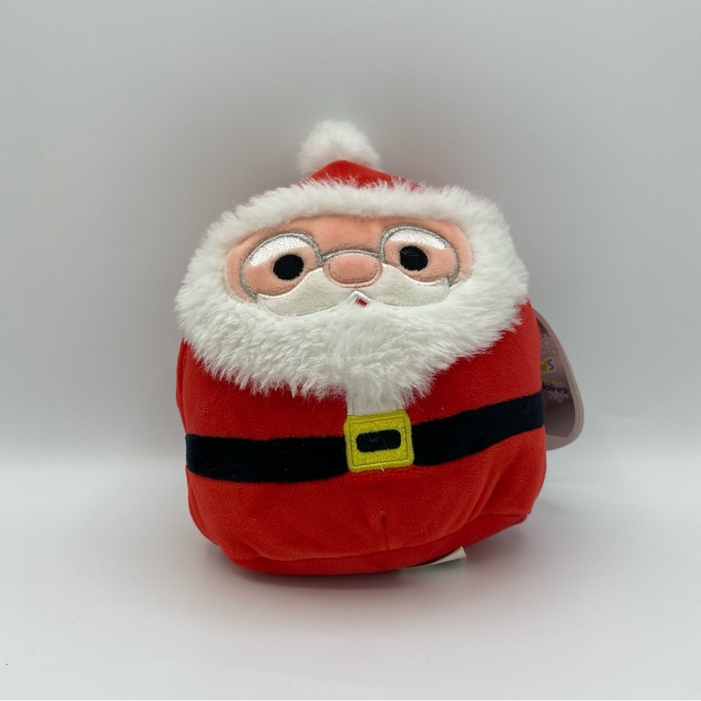 Squishmallows Santa Claus Nick Plush Toy Christmas Red Claires Exclusive 5 Inch
